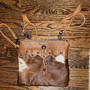 Myra Bag Vintage Cowhide Leather Purse